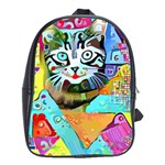 Kitten Cat Pet Animal Adorable Fluffy Cute Kitty School Bag (XL)