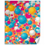 Circles Art Seamless Repeat Bright Colors Colorful Canvas 11  x 14 