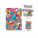 Circles Art Seamless Repeat Bright Colors Colorful Playing Cards 54 Designs (Mini)