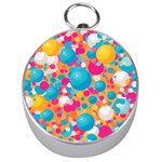 Circles Art Seamless Repeat Bright Colors Colorful Silver Compasses