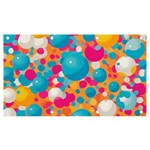 Circles Art Seamless Repeat Bright Colors Colorful Banner and Sign 7  x 4 