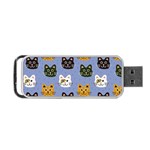 Cat Cat Background Animals Little Cat Pets Kittens Portable USB Flash (One Side)