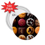 Chocolate Candy Candy Box Gift Cashier Decoration Chocolatier Art Handmade Food Cooking 2.25  Buttons (100 pack) 