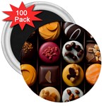 Chocolate Candy Candy Box Gift Cashier Decoration Chocolatier Art Handmade Food Cooking 3  Magnets (100 pack)