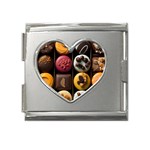 Chocolate Candy Candy Box Gift Cashier Decoration Chocolatier Art Handmade Food Cooking Mega Link Heart Italian Charm (18mm)