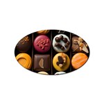 Chocolate Candy Candy Box Gift Cashier Decoration Chocolatier Art Handmade Food Cooking Sticker Oval (100 pack)