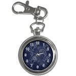 Blue Paisley Texture, Blue Paisley Ornament Key Chain Watches