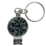Camouflage, Pattern, Abstract, Background, Texture, Army Nail Clippers Key Chain