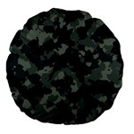 Camouflage, Pattern, Abstract, Background, Texture, Army Large 18  Premium Flano Round Cushions