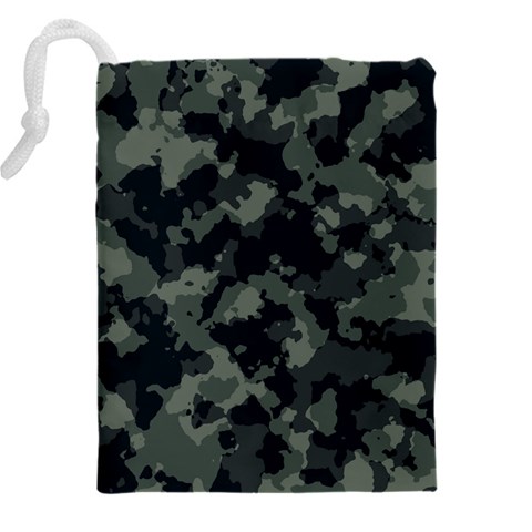 Camouflage, Pattern, Abstract, Background, Texture, Army Drawstring Pouch (4XL) from UrbanLoad.com Back