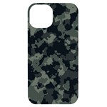 Camouflage, Pattern, Abstract, Background, Texture, Army iPhone 14 Black UV Print Case
