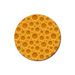 Cheese Texture Food Textures Rubber Round Coaster (4 pack)