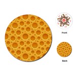 Cheese Texture Food Textures Playing Cards Single Design (Round)