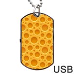 Cheese Texture Food Textures Dog Tag USB Flash (One Side)