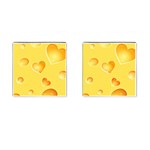 Cheese Texture, Macro, Food Textures, Slices Of Cheese Cufflinks (Square)