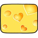 Cheese Texture, Macro, Food Textures, Slices Of Cheese Two Sides Fleece Blanket (Mini)
