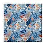 Berries Foliage Seasons Branches Seamless Background Nature Face Towel