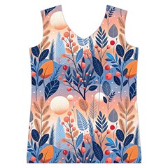 Seasons Foliage Branches Berries Seamless Background Texture Nature Women s Basketball Tank Top from UrbanLoad.com Front