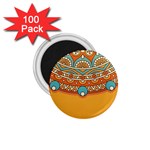 Mandala orange 1.75  Magnets (100 pack) 