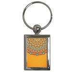 Mandala orange Key Chain (Rectangle)