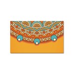 Mandala orange Sticker Rectangular (10 pack)