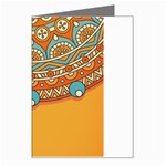 Mandala orange Greeting Card