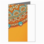 Mandala orange Greeting Cards (Pkg of 8)