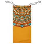 Mandala orange Jewelry Bag