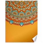 Mandala orange Canvas 18  x 24 