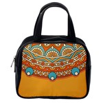 Mandala orange Classic Handbag (One Side)