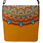 Mandala orange Flap Closure Messenger Bag (S)