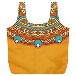 Mandala orange Full Print Recycle Bag (XL)
