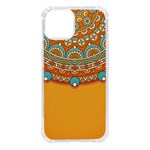 Mandala orange iPhone 14 TPU UV Print Case