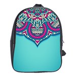 Mandala blue School Bag (Large)