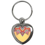 Mandala sun Key Chain (Heart)