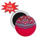 Mandala red 1.75  Magnets (100 pack) 