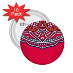 Mandala red 2.25  Buttons (10 pack) 