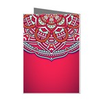 Mandala red Mini Greeting Cards (Pkg of 8)