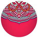 Mandala red UV Print Acrylic Ornament Round