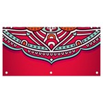 Mandala red Banner and Sign 6  x 3 