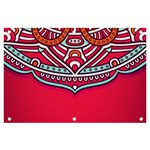 Mandala red Banner and Sign 6  x 4 