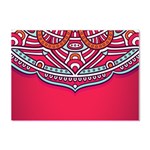 Mandala red Crystal Sticker (A4)