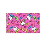 Hello Kitty, Cute, Pattern Sticker Rectangular (10 pack)