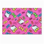Hello Kitty, Cute, Pattern Postcard 4 x 6  (Pkg of 10)