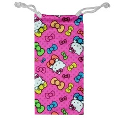 Hello Kitty, Cute, Pattern Jewelry Bag from UrbanLoad.com Front