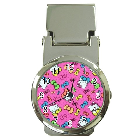 Hello Kitty, Cute, Pattern Money Clip Watches from UrbanLoad.com Front