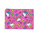 Hello Kitty, Cute, Pattern Cosmetic Bag (Large)