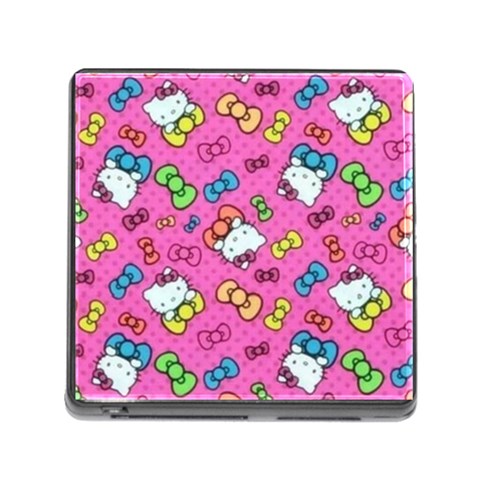 Hello Kitty, Cute, Pattern Memory Card Reader (Square 5 Slot) from UrbanLoad.com Front