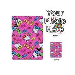 Hello Kitty, Cute, Pattern Playing Cards 54 Designs (Mini) from UrbanLoad.com Front - Club10