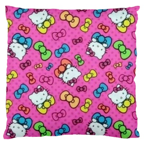Hello Kitty, Cute, Pattern Large Cushion Case (One Side) from UrbanLoad.com Front